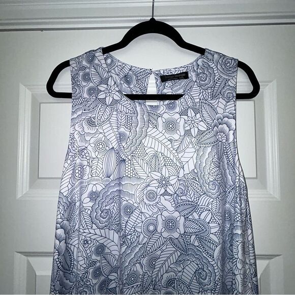 Tango Mango Floral Print Sleeveless Swing Tunic Dress - Picture 6 of 13